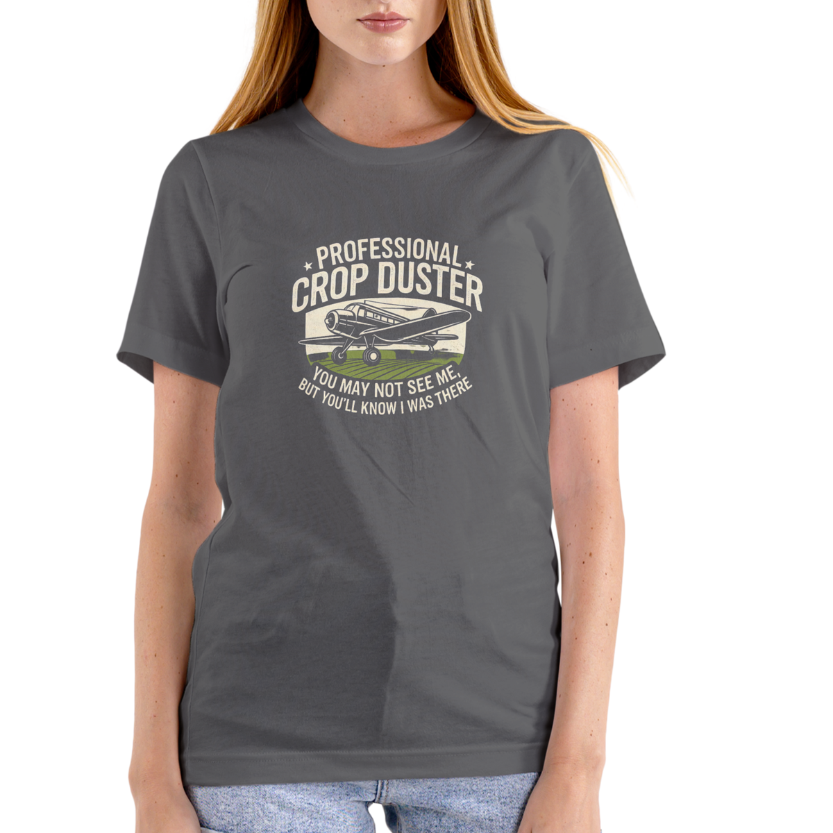 PROFESSIONAL CROP DUSTER – Funny Unisex Cotton T-Shirt