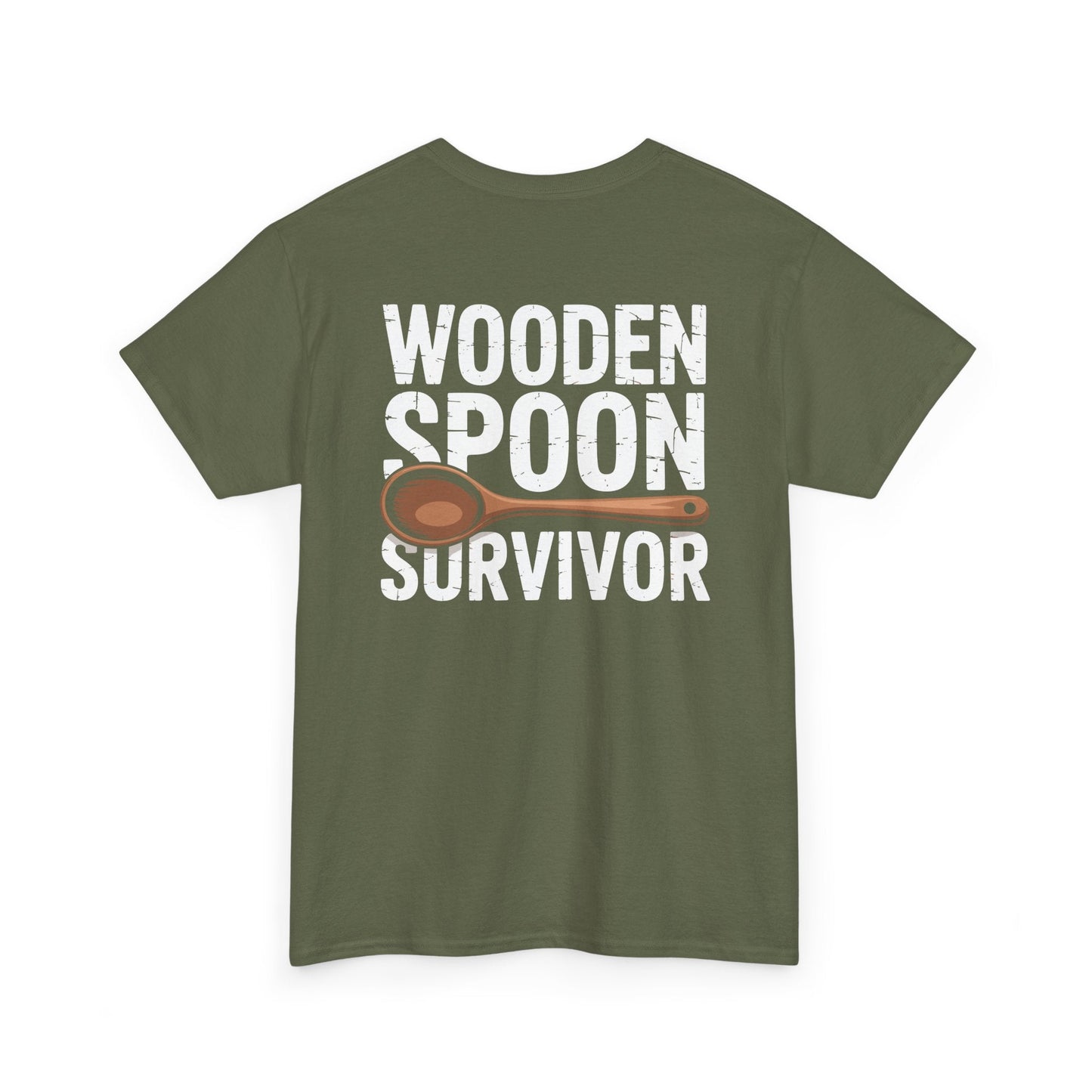 Wooden Spoon Survivor Shirt – Funny Childhood Humor Tee