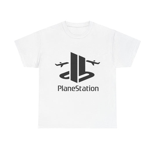 Plane Station – Funny Gaming Parody T-Shirt