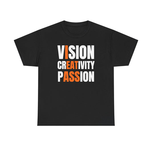 Vision Creativity Passion Unisex Heavy Cotton Tee