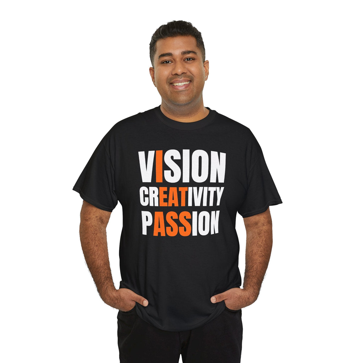 Vision Creativity Passion Unisex Heavy Cotton Tee