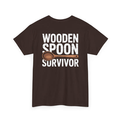 Wooden Spoon Survivor Shirt – Funny Childhood Humor Tee