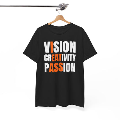 Vision Creativity Passion Unisex Heavy Cotton Tee
