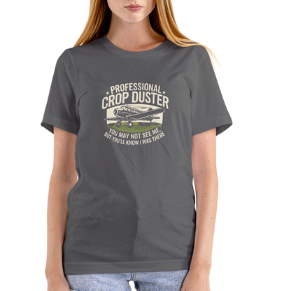 PROFESSIONAL CROP DUSTER – Funny Unisex Cotton T-Shirt