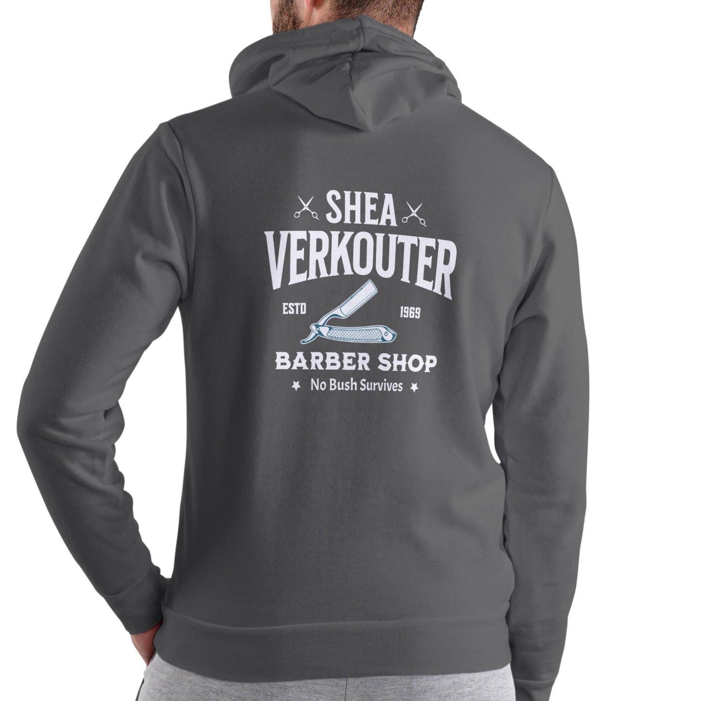 SHEA VERKOUTER BARBER SHOP, Funny Hoodie, Unisex