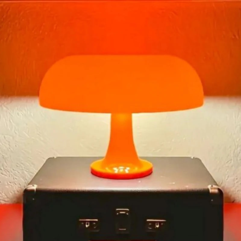 Retro Mushroom Table Lamp with LED Tricolor