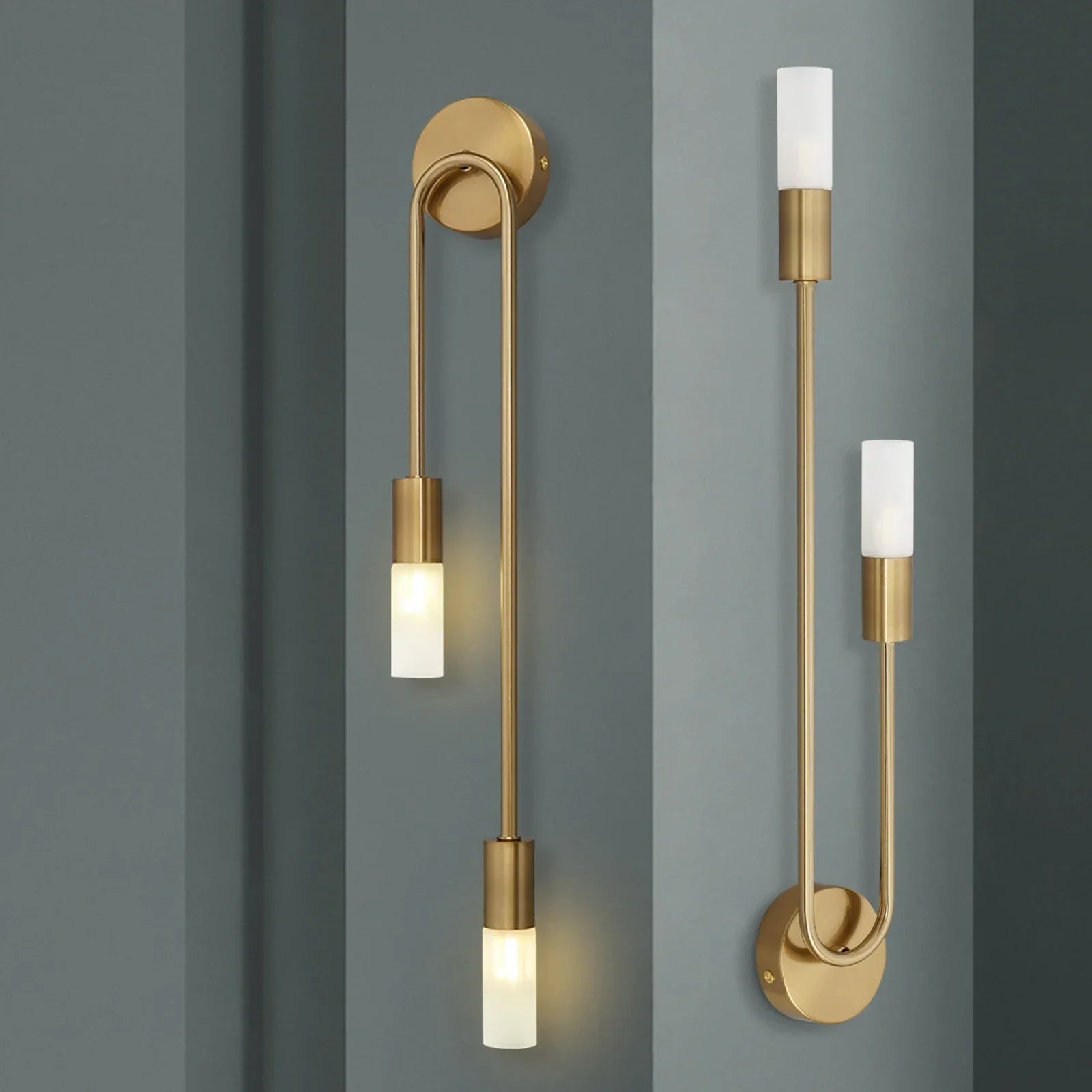 Modern LED Gold Nordic Strip Wall Light for Bedroom & Living Room