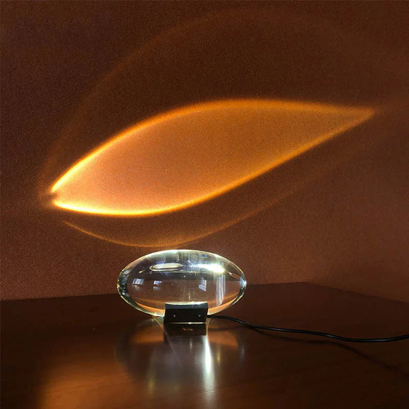 LED Crystal 'Eye of the Sky' Table Lamp