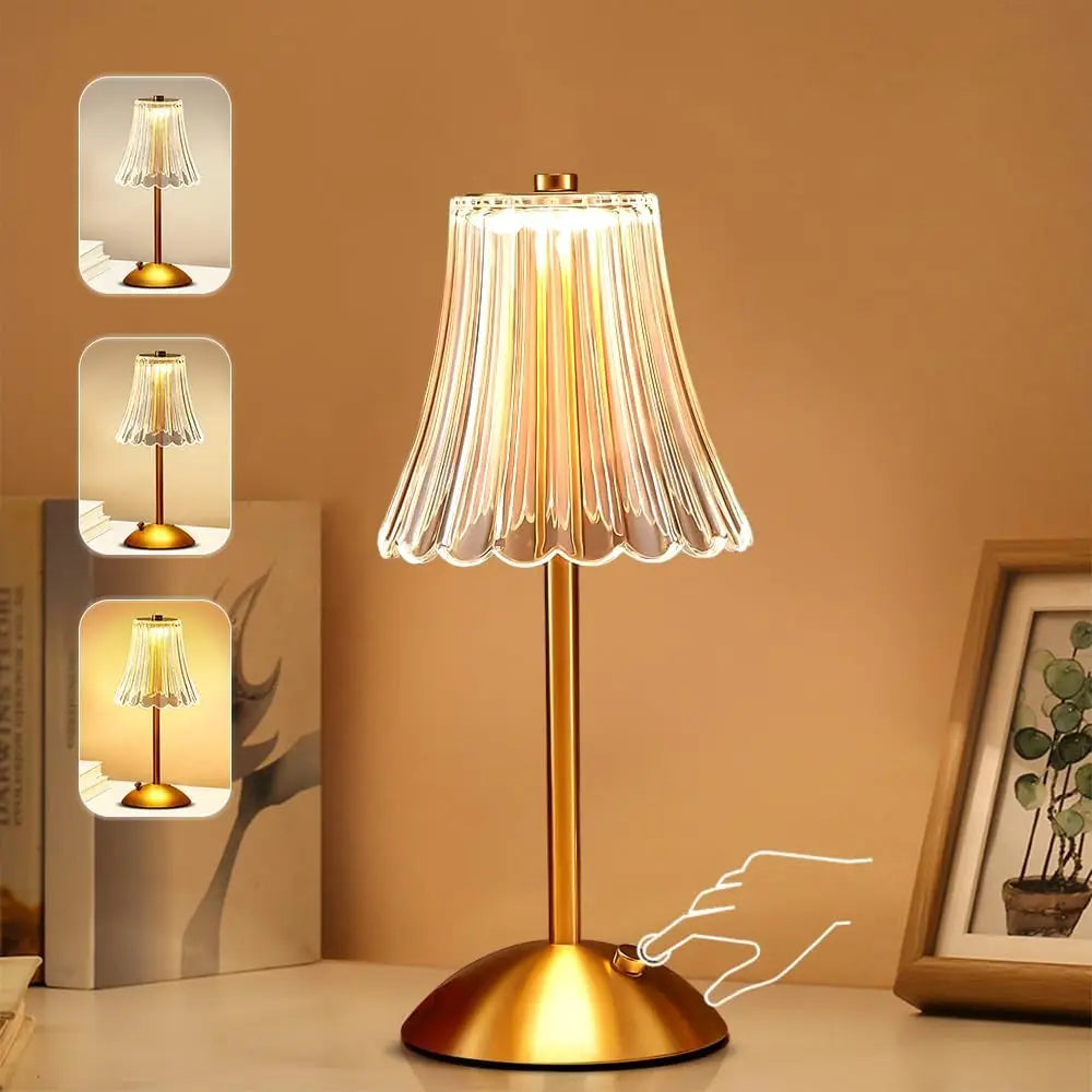 LED Table Lamps - 3 Color Touch Dimming Night Light