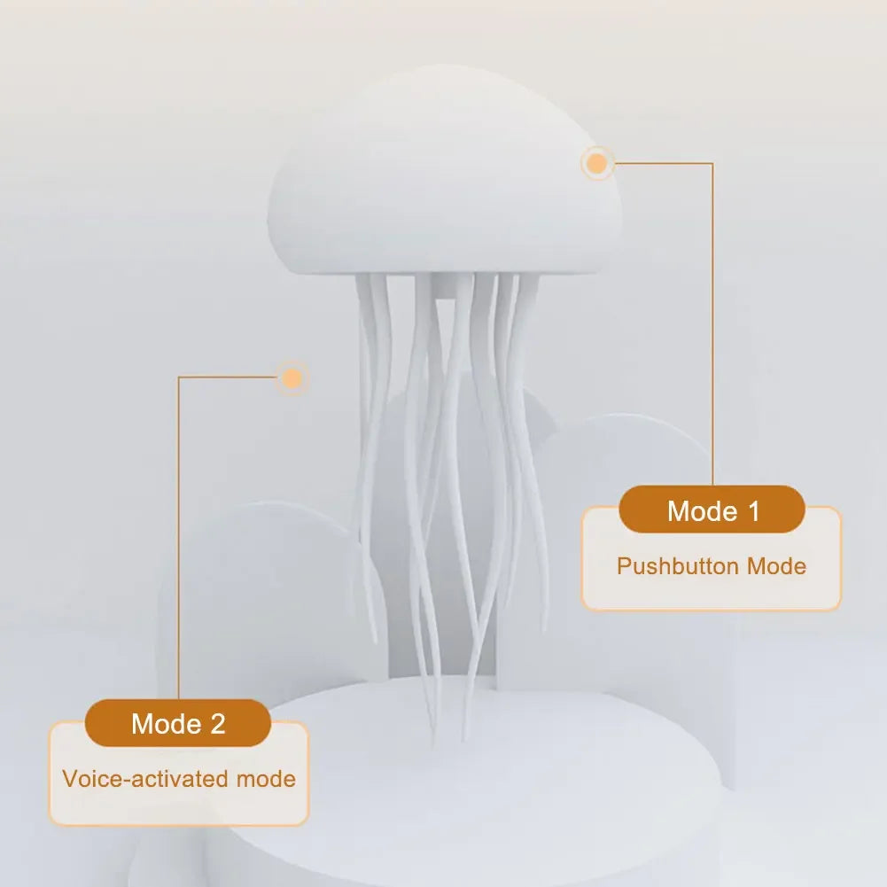 Cartoon Dancing Jellyfish RGB Night Light with Voice Control