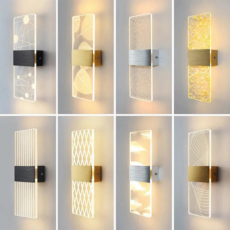 6W Modern LED Acrylic Wall Lamp for Home Decor, AC85-265V