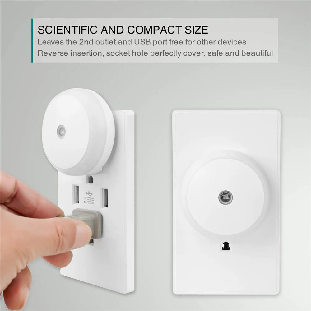 Smart LED Night Light with Sensor for Bathroom & Bedroom