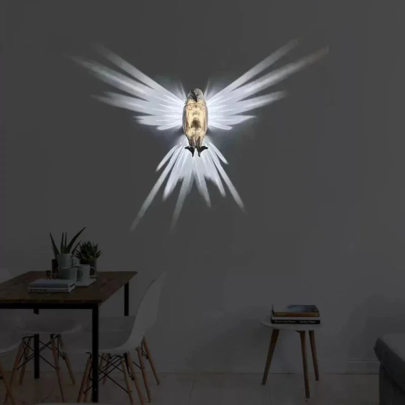 3D Animal Wall Lamp (Owl/Eagle/Deer) Creative Atmosphere Light