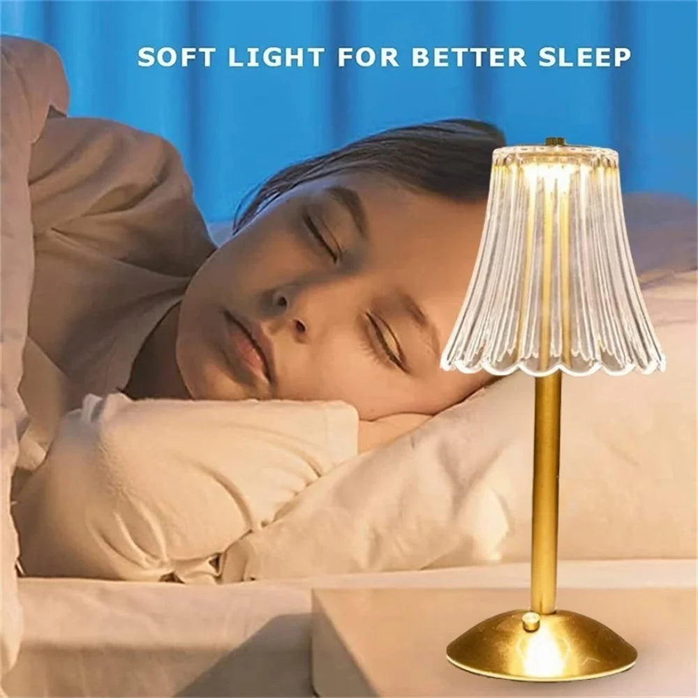 LED Table Lamps - 3 Color Touch Dimming Night Light