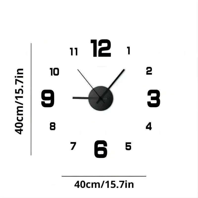 Large Acrylic Digital Wall Clock for Living Room & Bedroom