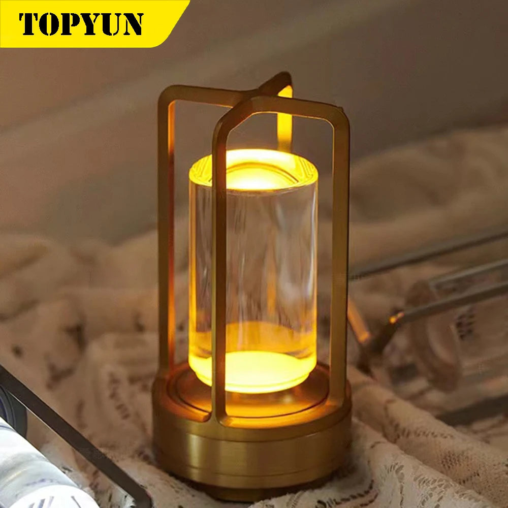 LED Crystal Touch Table Lamp