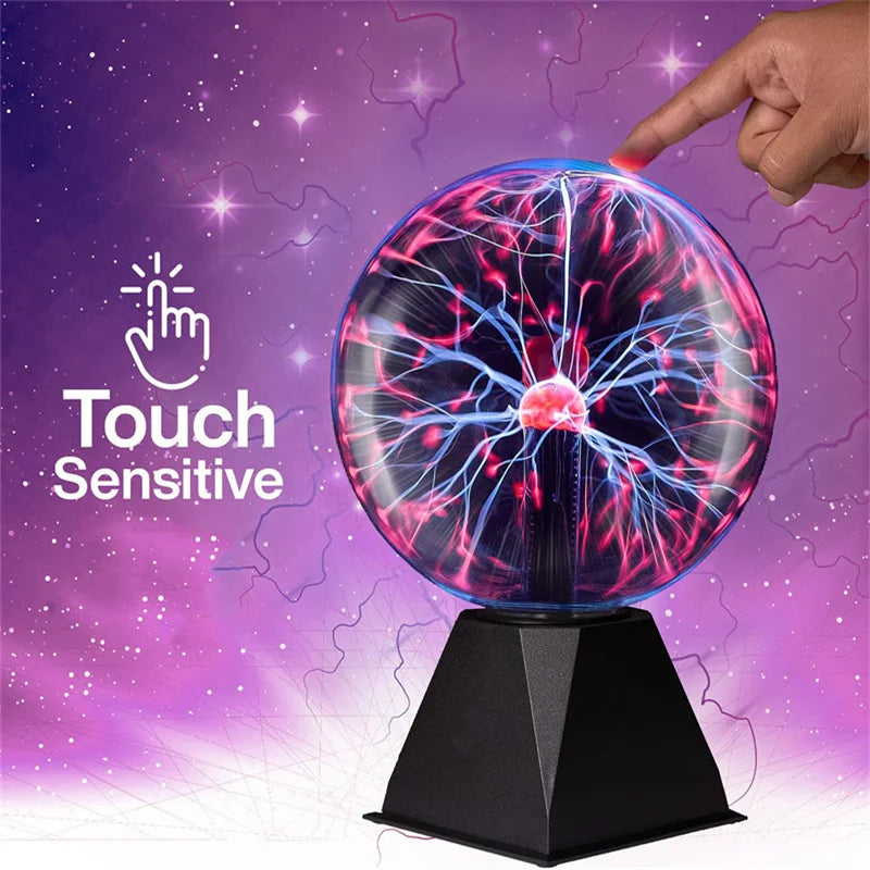 3-Inch Magic Glass Plasma Ball USB Touch Lamp