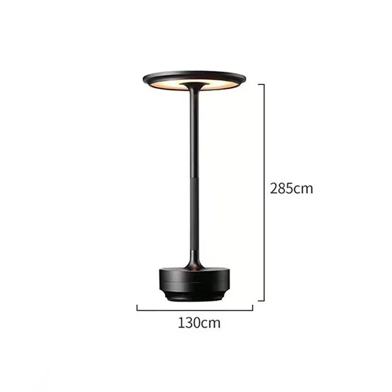 LED Industrial Style Desk Lamp with Touch Dimming & USB Charging