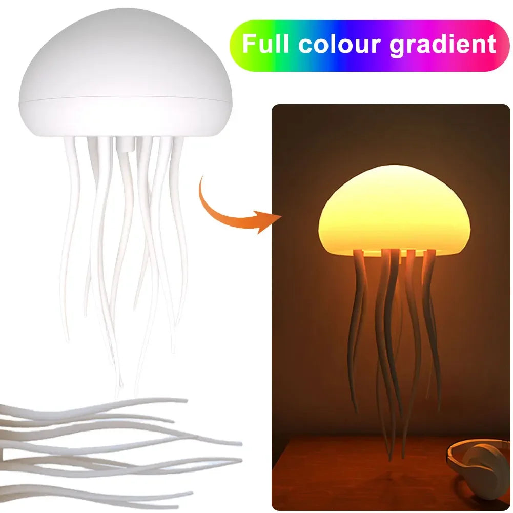 Cartoon Dancing Jellyfish RGB Night Light with Voice Control