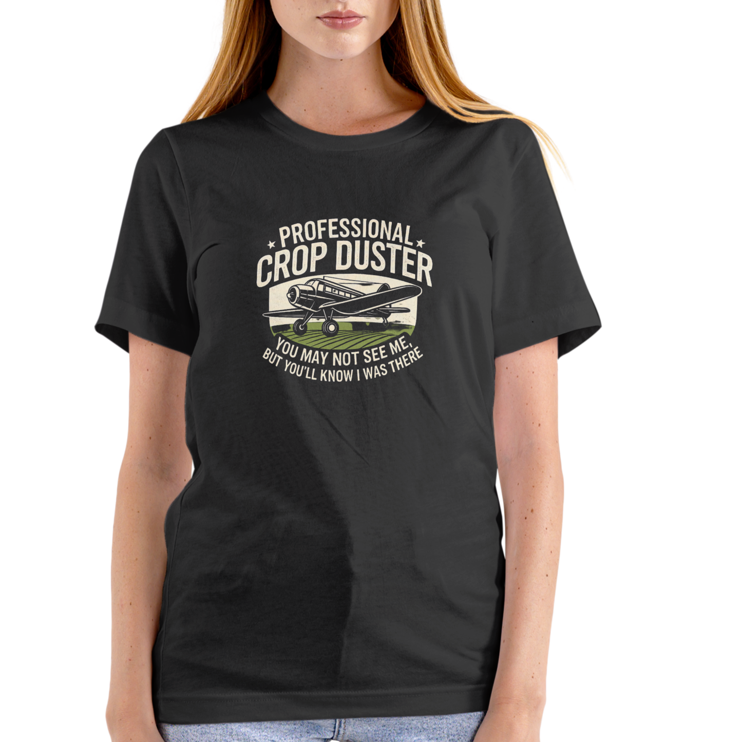 PROFESSIONAL CROP DUSTER – Funny Unisex Cotton T-Shirt