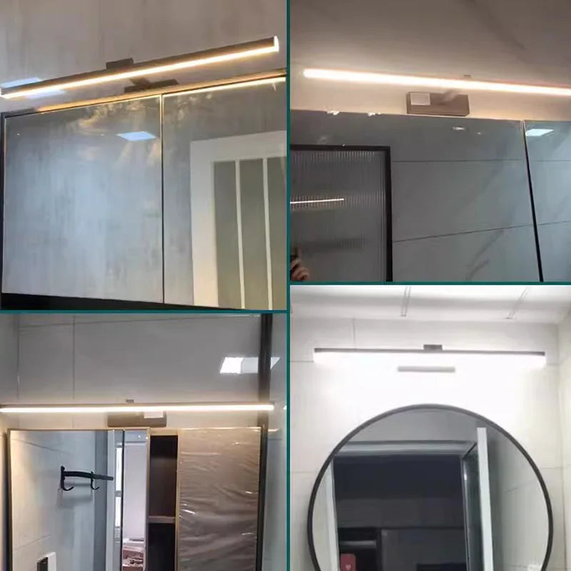 LED Mirror Wall Lamp, Waterproof Bathroom Lighting for Makeup