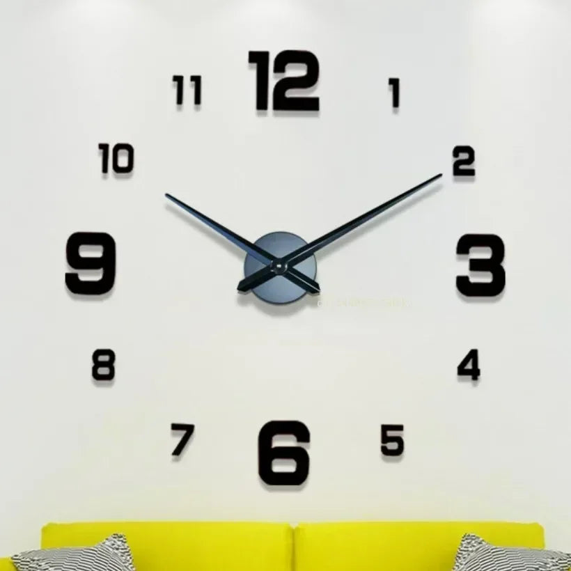 Large Acrylic Digital Wall Clock for Living Room & Bedroom