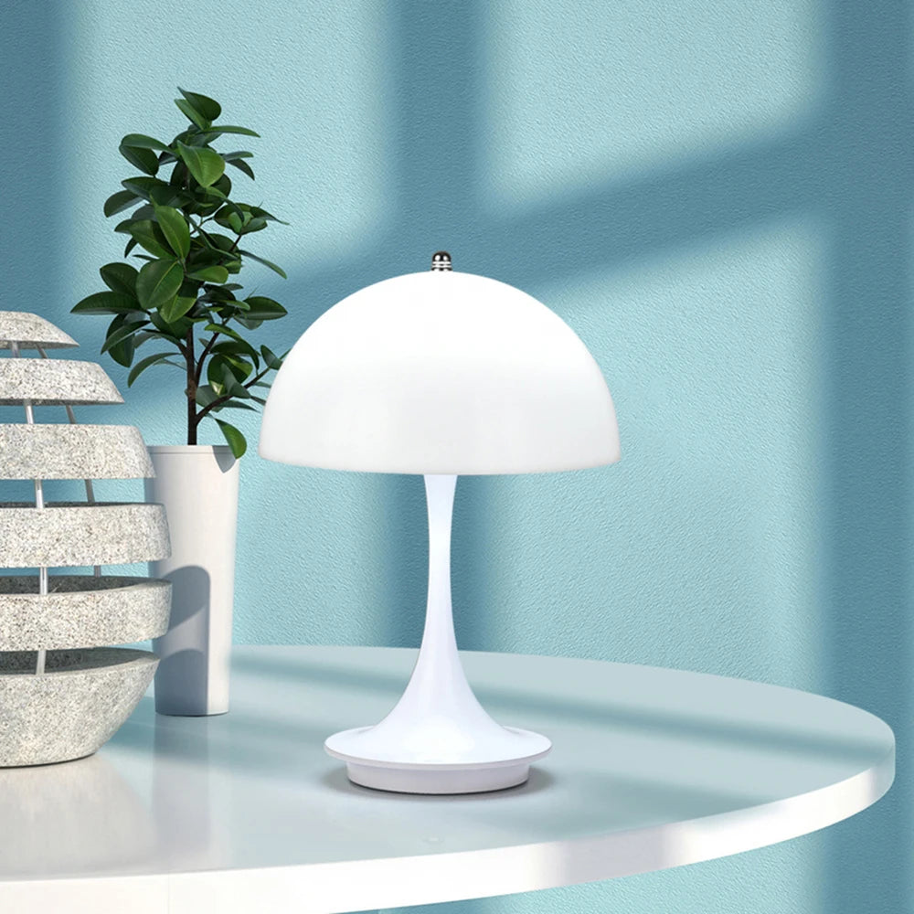 LED Mushroom Table Lamp USB Rechargeable