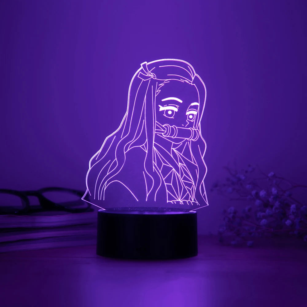 Nezuko Kamado LED Night Light 3D Lamp