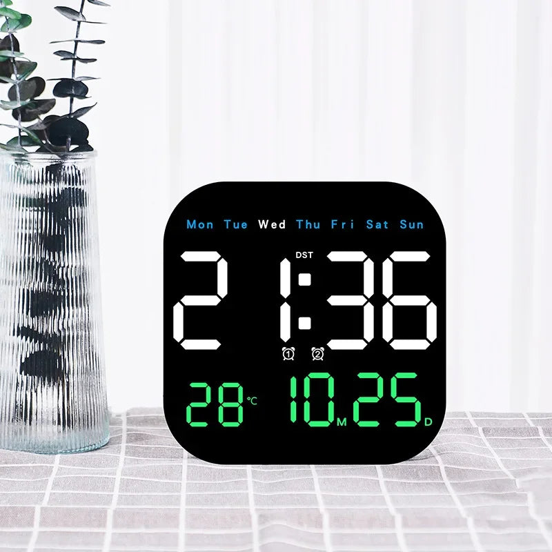 LED Digital Alarm Clock with Large Display & Remote Control