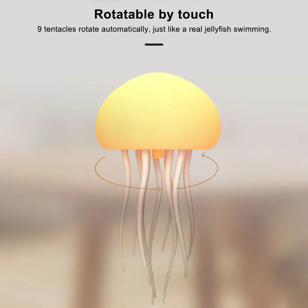 Cartoon Dancing Jellyfish RGB Night Light with Voice Control