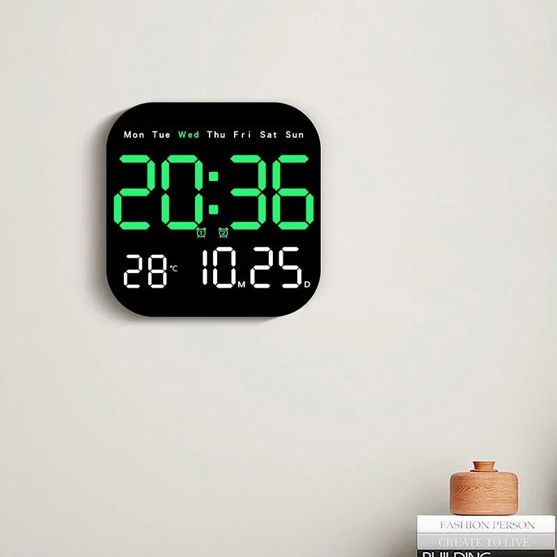 LED Digital Alarm Clock with Large Display & Remote Control