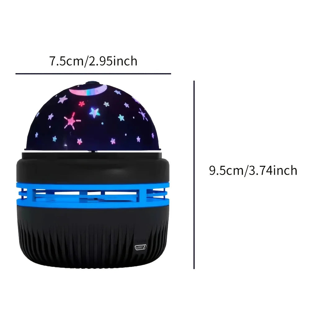 LED Starry Sky Projector with Rotating Magic Ball & Moon