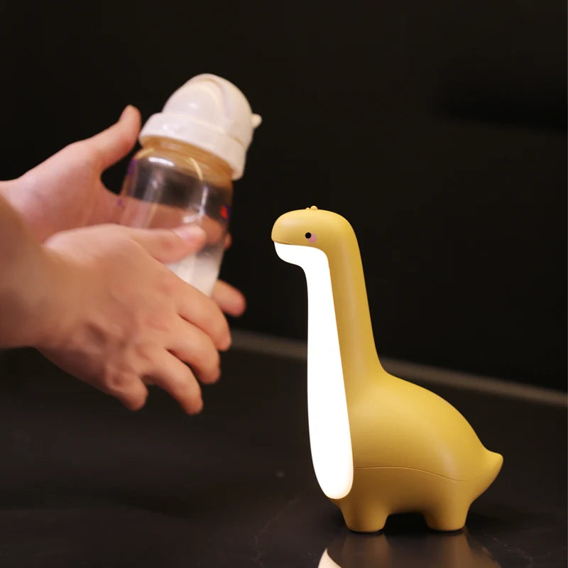 Cute Dinosaur Night Light with USB Charging & Timer for Kids